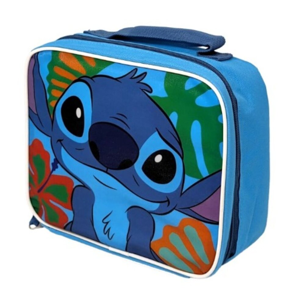 Stitch Insulated Lunch Bag Disney Lilo & Stitch Hawaii Floral Lunch Box